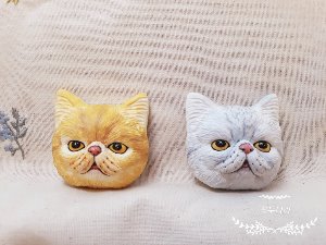엑죠틱 숏헤어 고양이 석고방향제(꼭두나라)
